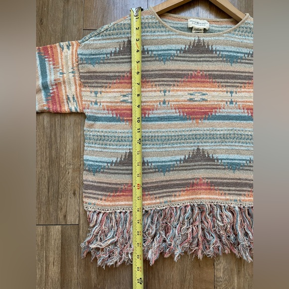 Demin & Supply Ralph Lauren fringe sweater womens size Large - Picture 7 of 7